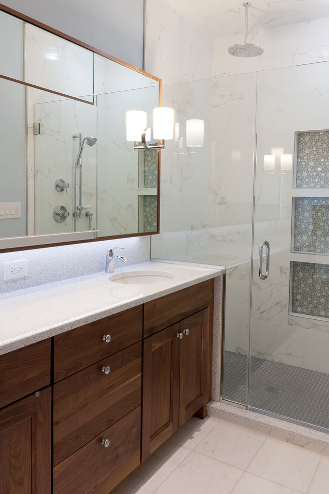 Orland Park Master Suite Contemporary Bathroom Chicago by Philbin Construction
