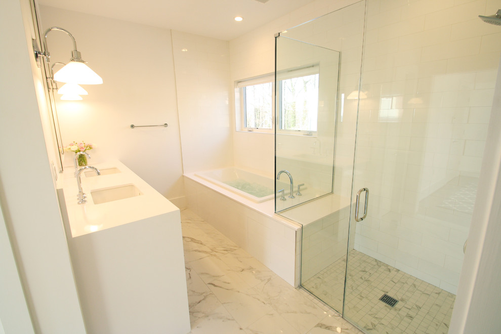 Bathroom - modern bathroom idea in DC Metro