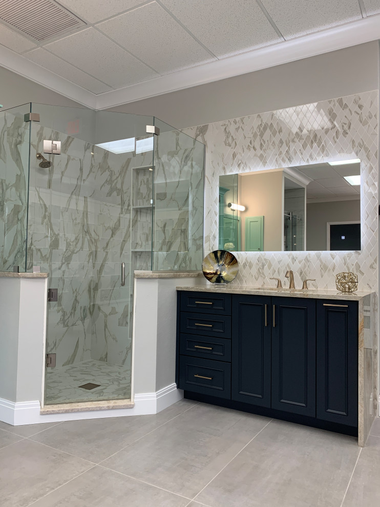 Our new showroom Transitional Bathroom Miami by Longley