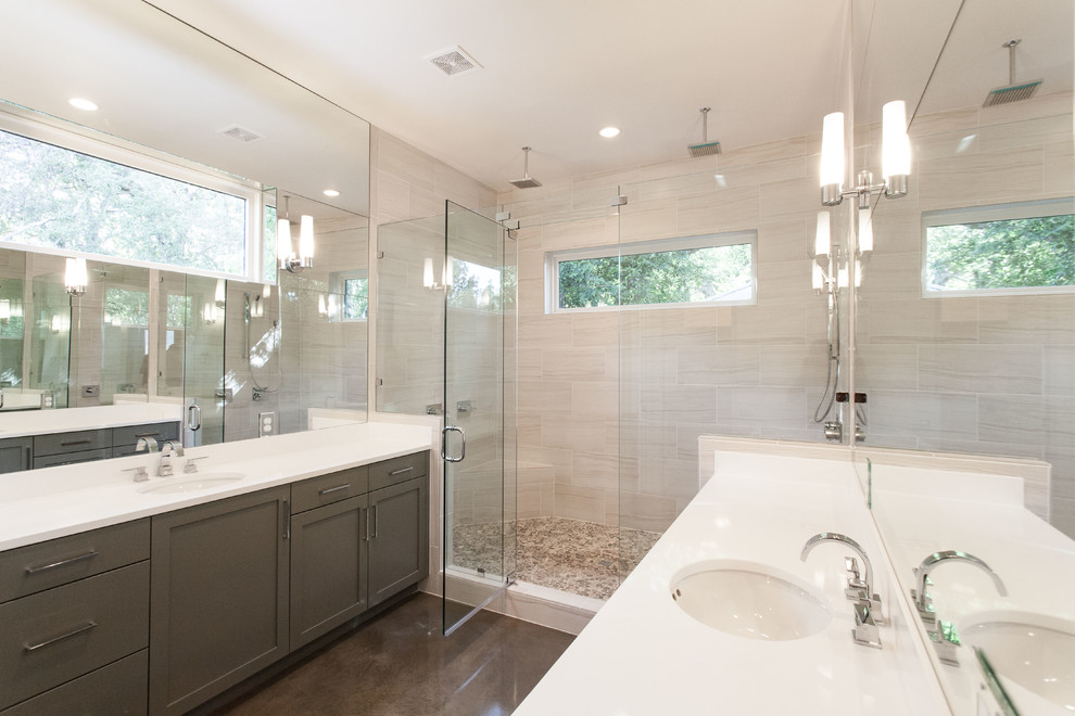 Oxford 2 Contemporary Bathroom Austin by Gossett Jones Homes