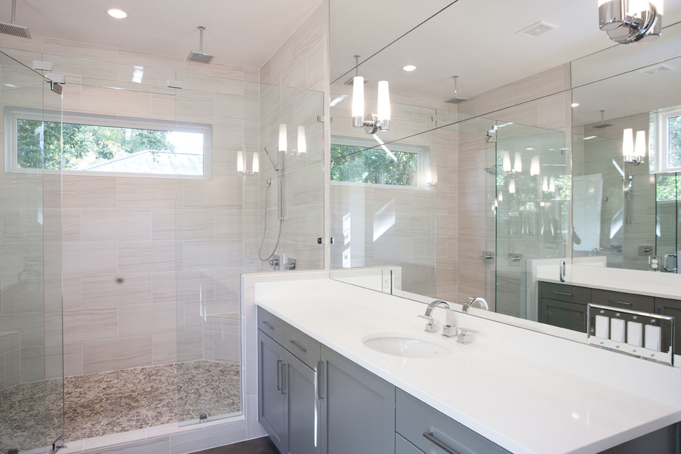 Oxford 2 Contemporain Salle de Bain Austin par Gossett Jones