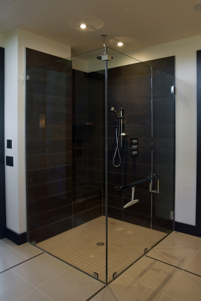 Design ideas for a contemporary bathroom in Vancouver.