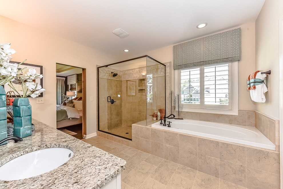 Palisades Redwood Model Transitional Bathroom Charlotte by Shea