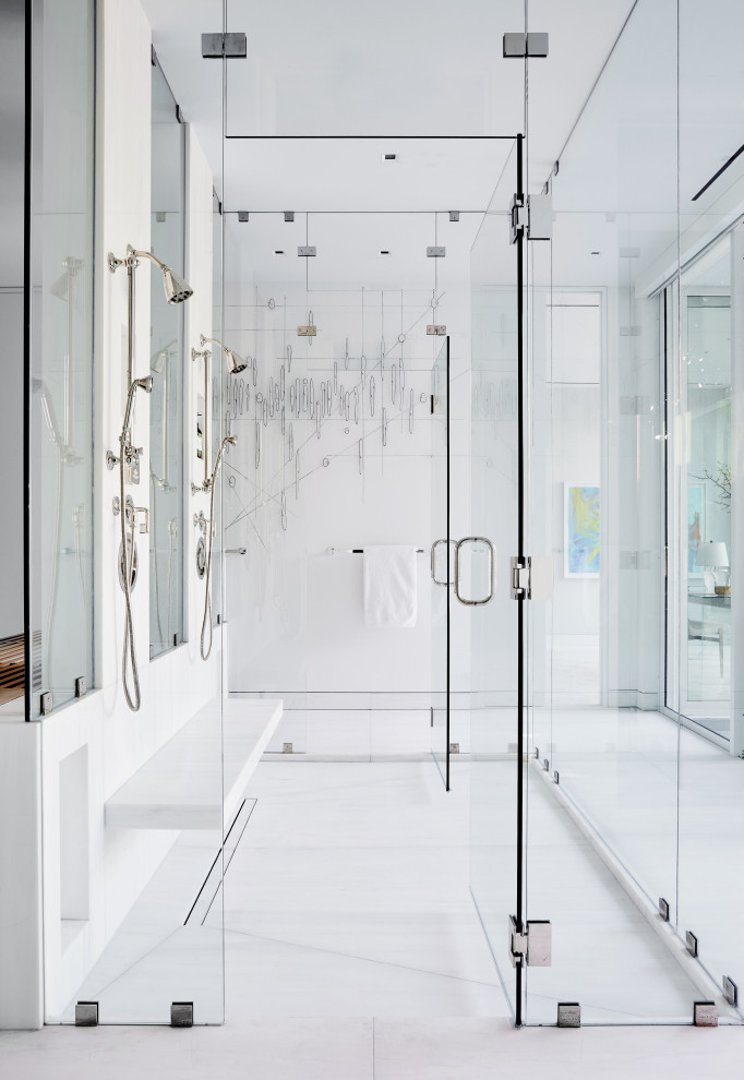 Palm Beach Renovation Beach Style Bathroom New York by