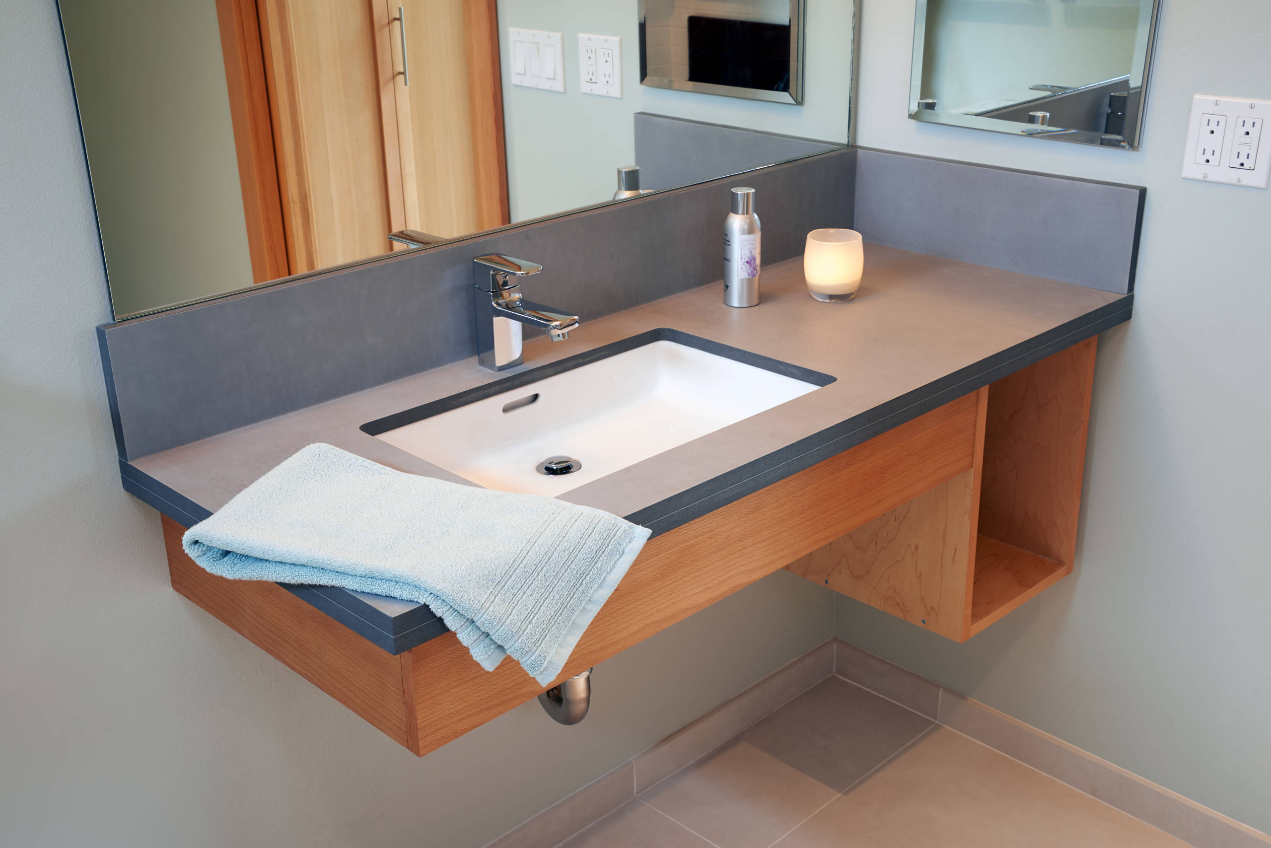 Paperstone Counter In Bathroom Sink Contemporary Bathroom Seattle By Fabcab Houzz