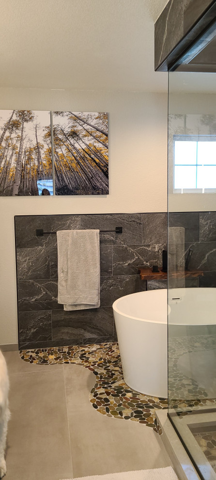 Modern mountain bathroom - Rustic - Bathroom - Denver - by Jan Neiges ...