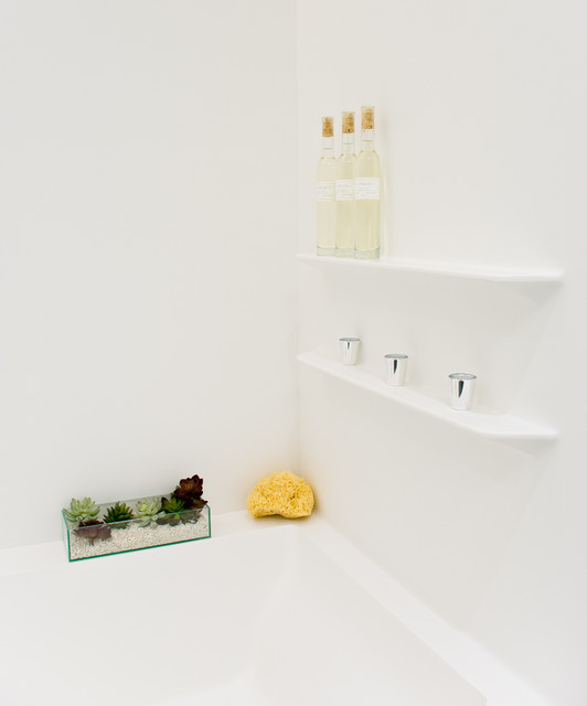 Perry St. Corian Bathroom NYC Contemporary Bathroom New York