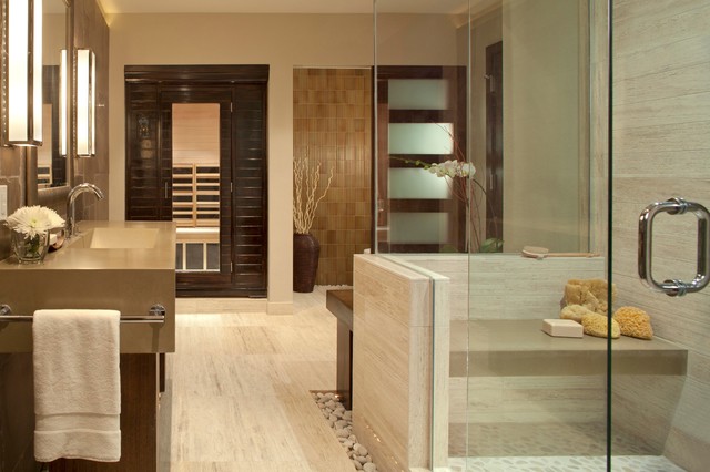 Personal Spa Bath - Contemporary - Bathroom - Denver - by Ashley Campbell Interior  Design