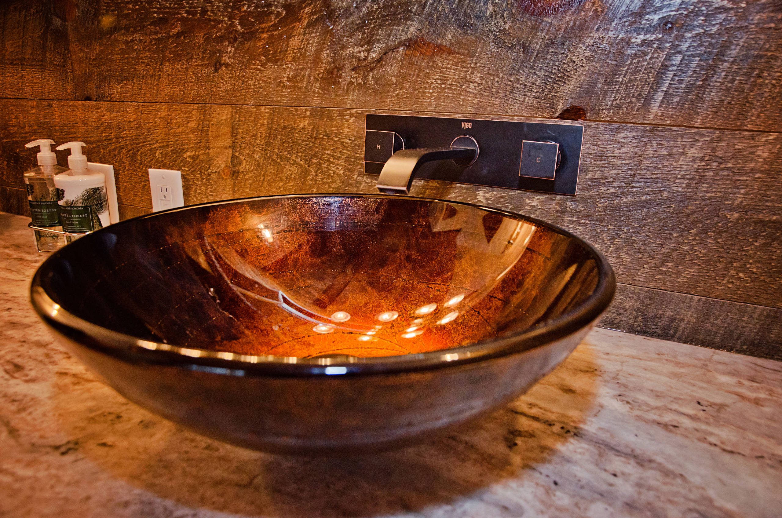 Pine Custom Rustic Home Bathroom Vessel Sinks Rustic Bathroom