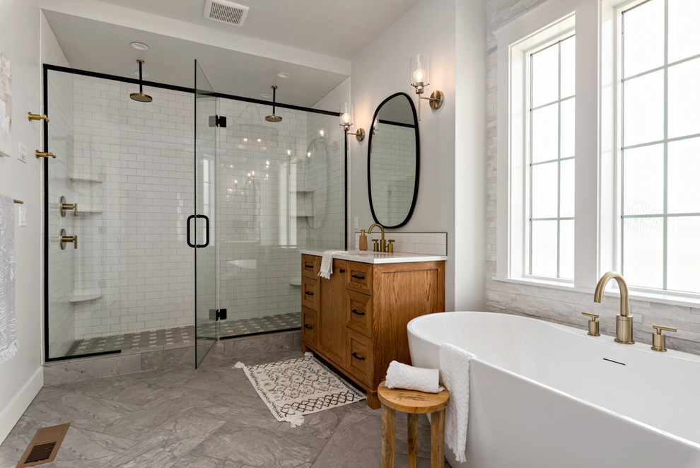 Inspiration for a country bathroom remodel in Other