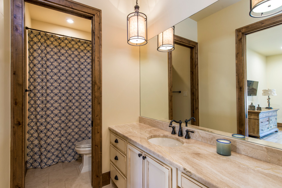 Example of a mountain style bathroom design in Austin