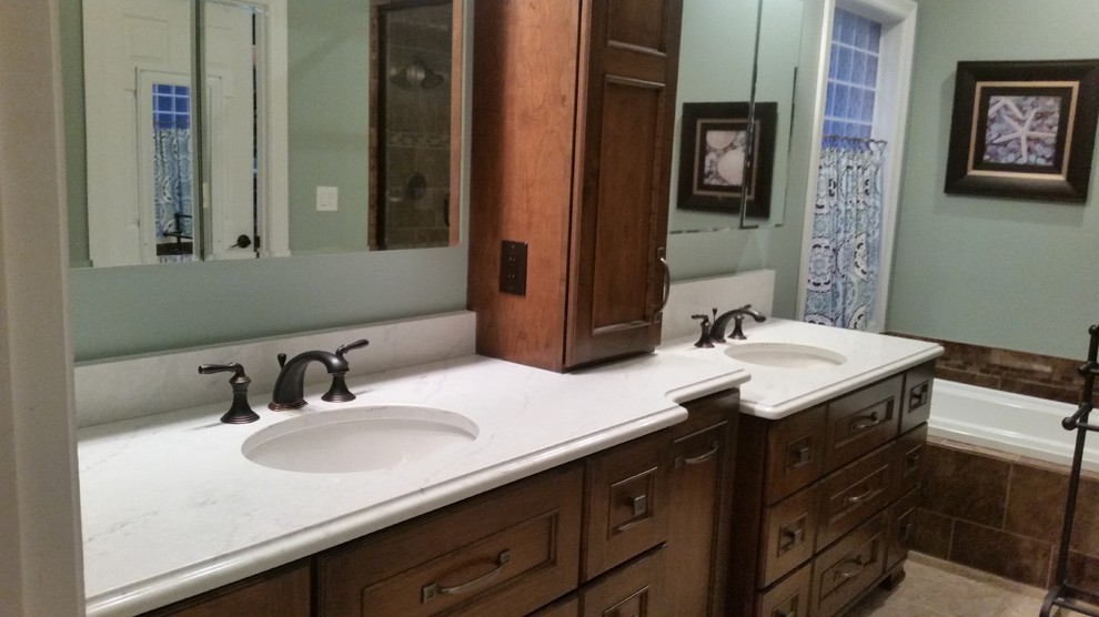 Polarstone Olympia Quartz Bathroom Vanity Traditional Bathroom St