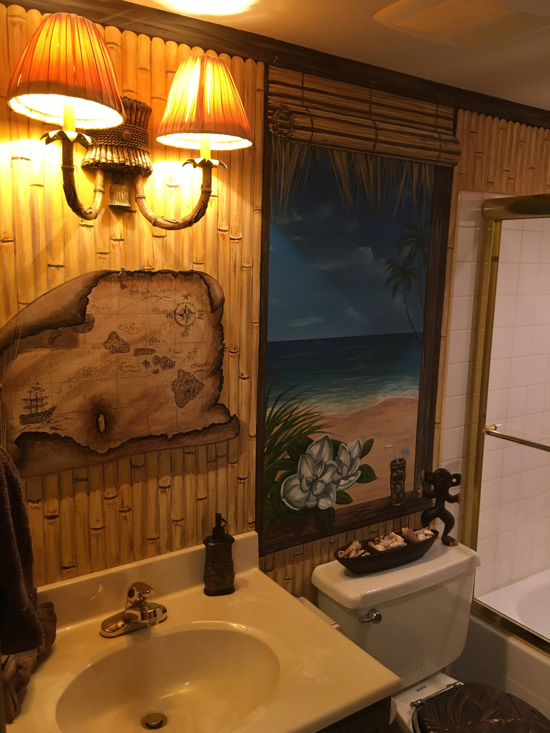 Polynesian Decor Home | Shelly Lighting