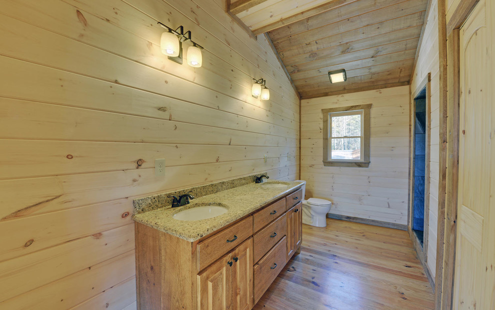 Immagine di una stanza da bagno stile rurale di medie dimensioni