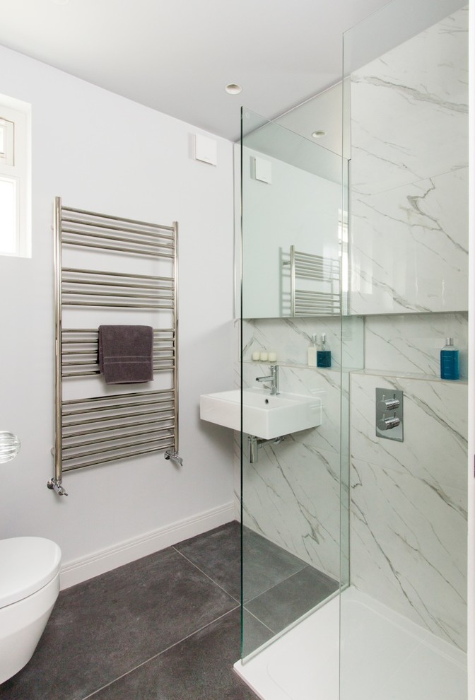 Design ideas for a modern bathroom in London.