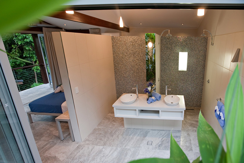 Idéer för att renovera ett tropiskt badrum
