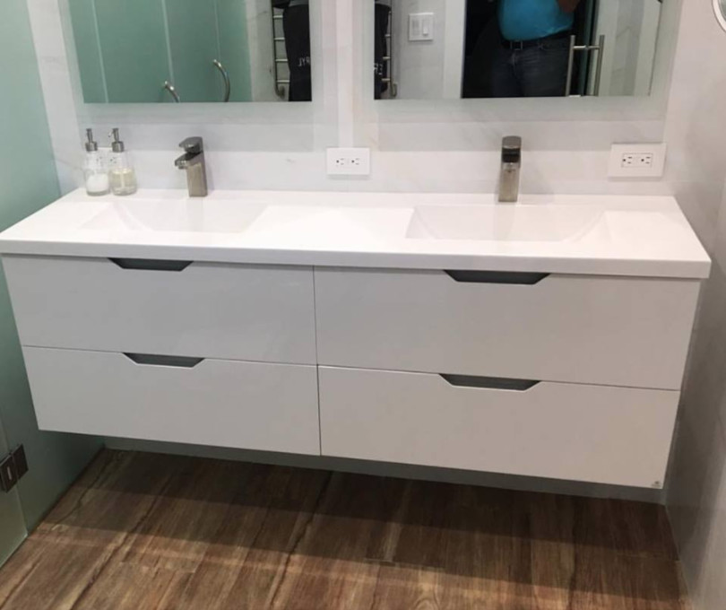 Portfolio Transitional Bathroom Miami by MarbleLite Industries