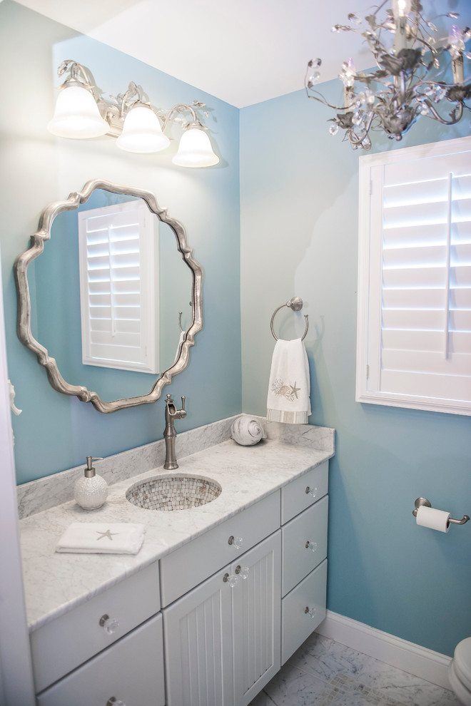 Powder room, Cape May, NJ - Beach Style - Bathroom - Philadelphia - by ...