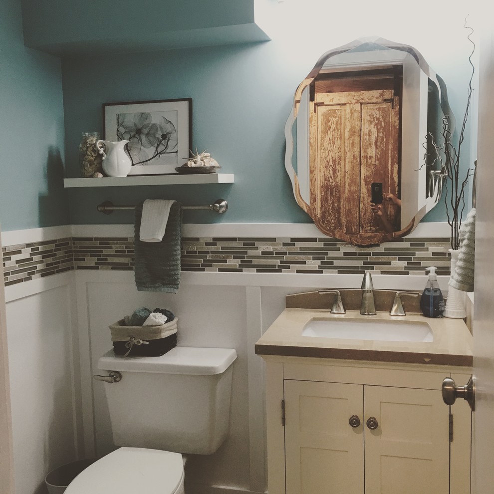 Powder Room Redo Beach Style Bathroom Miami Houzz