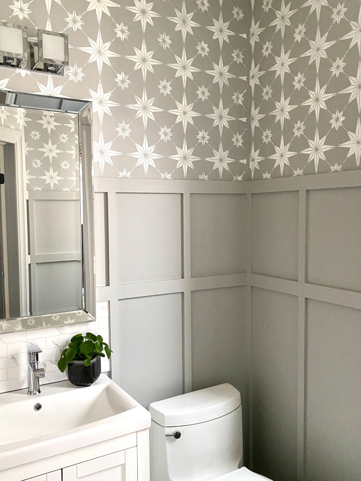 Powder Room Refresh - Farmhouse - Bathroom - Toronto - by West River ...