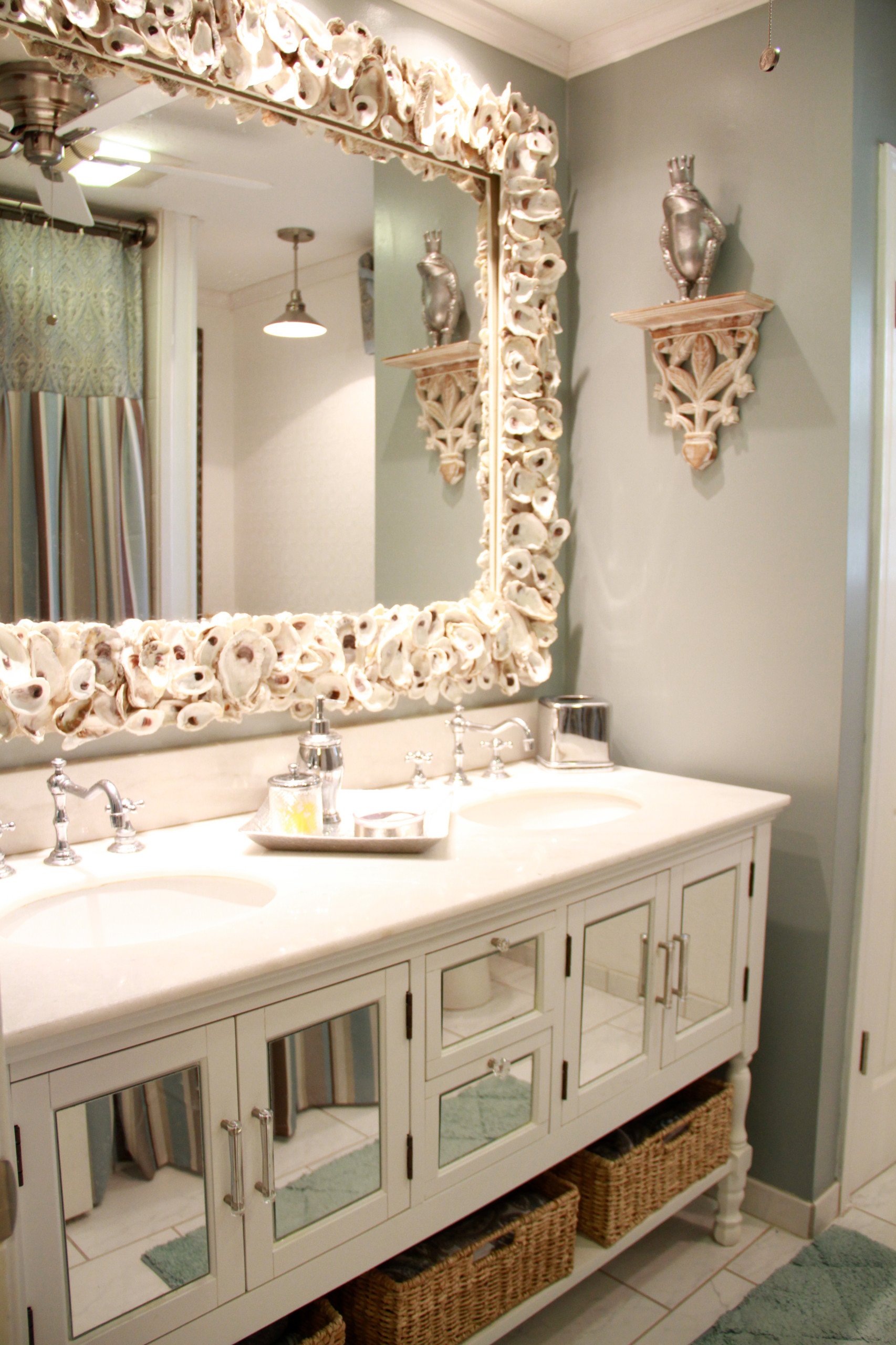 Powder Rooms Beach Style Bathroom New Orleans By Khb Interiors Houzz