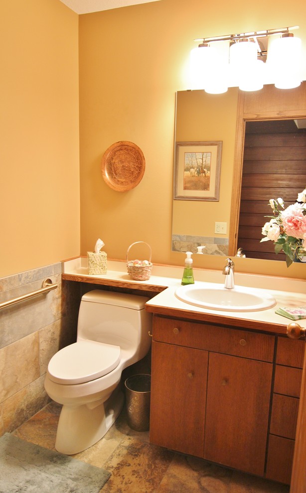 Prairie Style Bathroom Remodel Transitional Bathroom Minneapolis