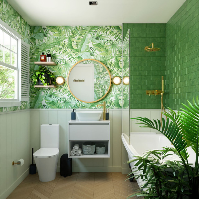 Predesigned Bathroom Schemes Bathroom London by Studio Youu