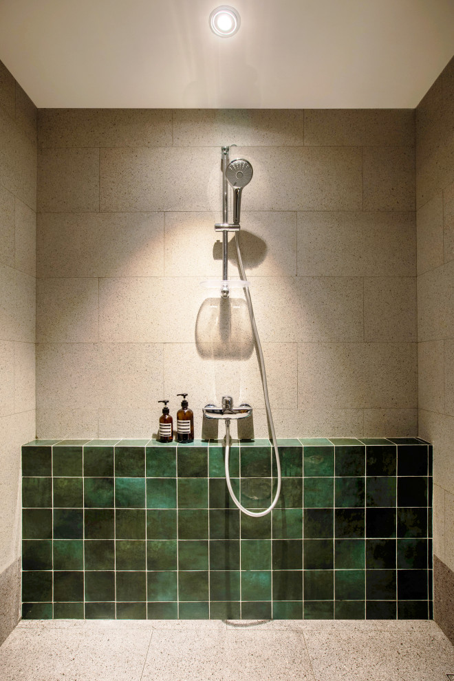 Preppy Contemporary Jalan Membina Eclectic Bathroom Singapore