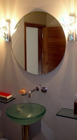 Example of a trendy bathroom design in Santa Barbara