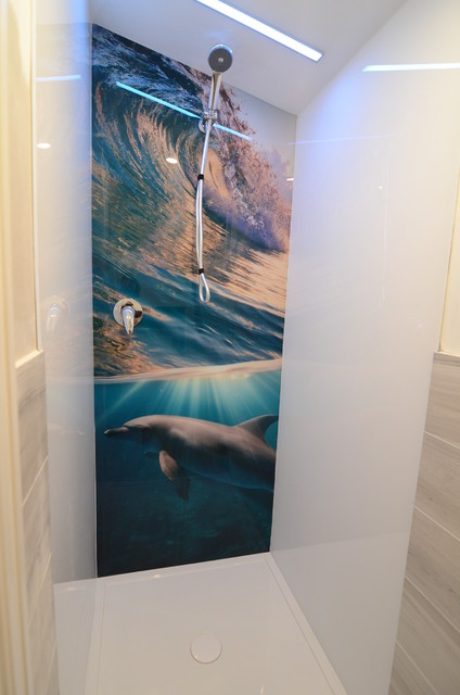 Printed Acrylic Shower Splashback - Modern - Bathroom - Melbourne - by  Innovative Splashbacks | Houzz UK