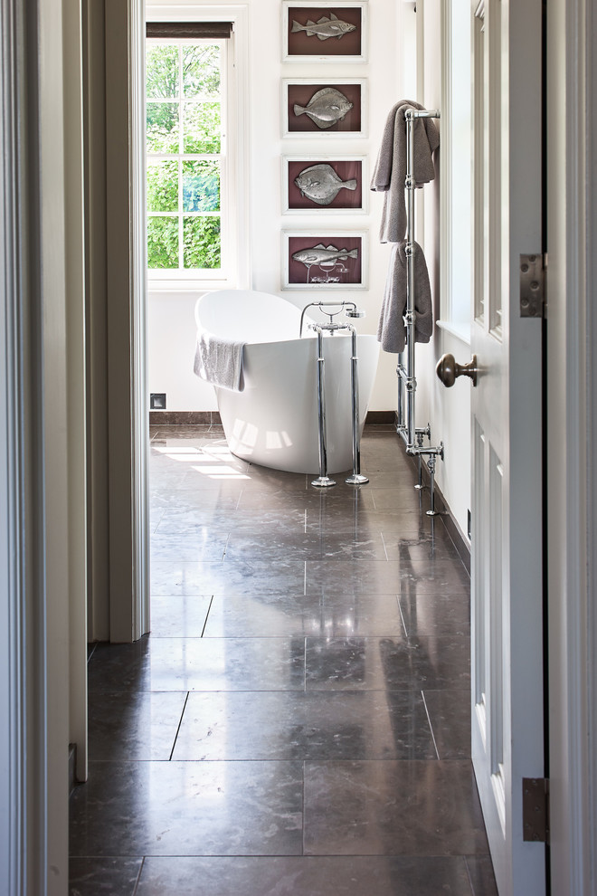 Inspiration for a contemporary bathroom remodel in Wiltshire