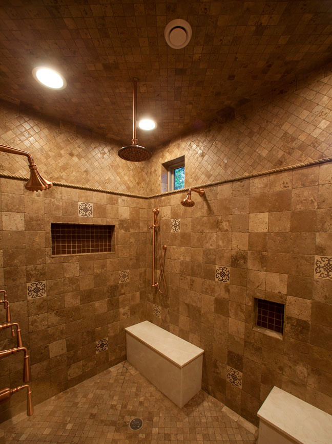 Inspiration for a mediterranean bathroom in Dallas.