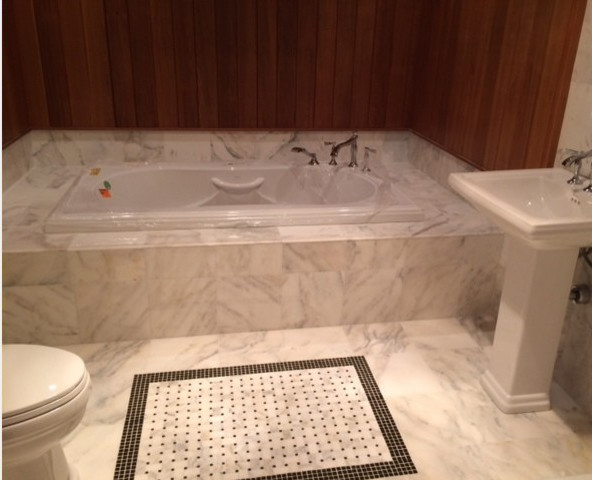 Project Calacatta Gold Bathroom Pic 1 Modern Bathroom New York By Carrara Tiles Houzz Au 7639