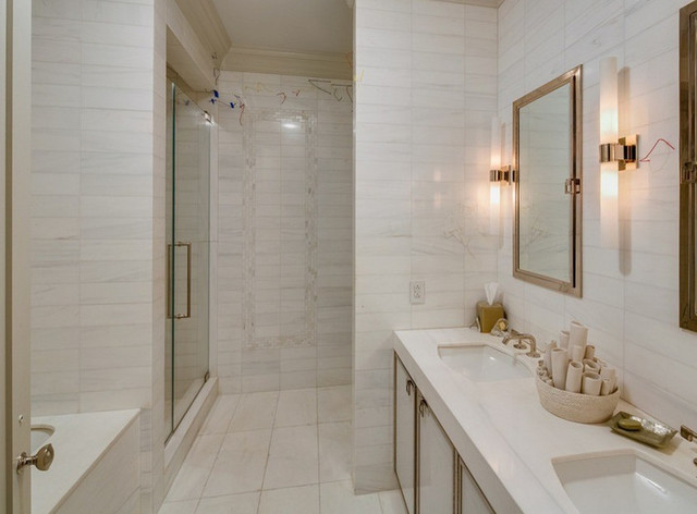 Project Dolomiti Bathroom Pic 1 Modern New York By Carrara Tiles Houzz Uk - Dolomite Tile Bathroom Project Dolomiti Bathroom Pic 1 Modern New York By Carrara Tiles Houzz Uk - Dolomite Tile Bathroom