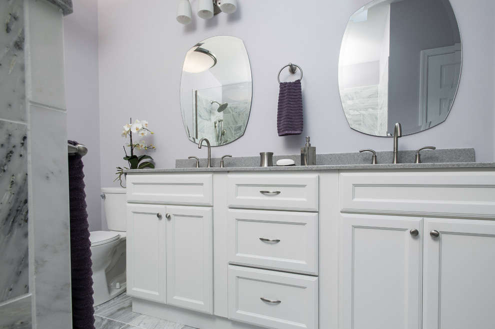 Purple and Gray Bathroom - Contemporary - Bathroom - St Louis - by SWAT Design Team for ...