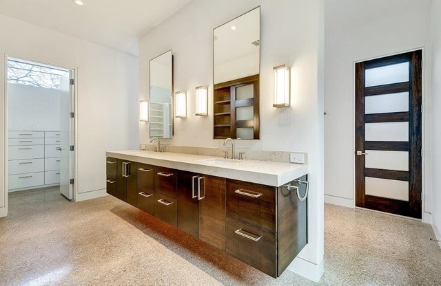 Quartz / Engineered Stone Countertops - Modern - Bathroom - Dallas - by Texas Counter Fitters ...