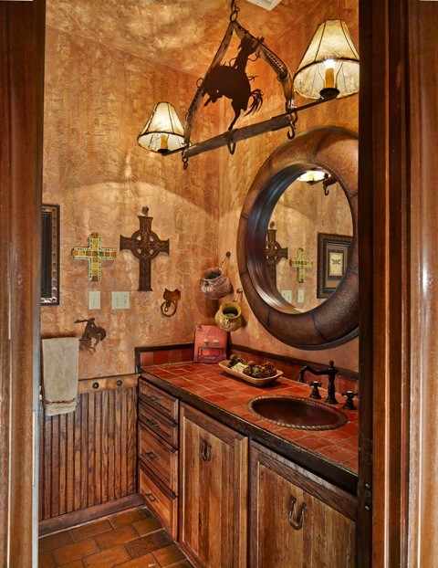 Idéer för rustika badrum