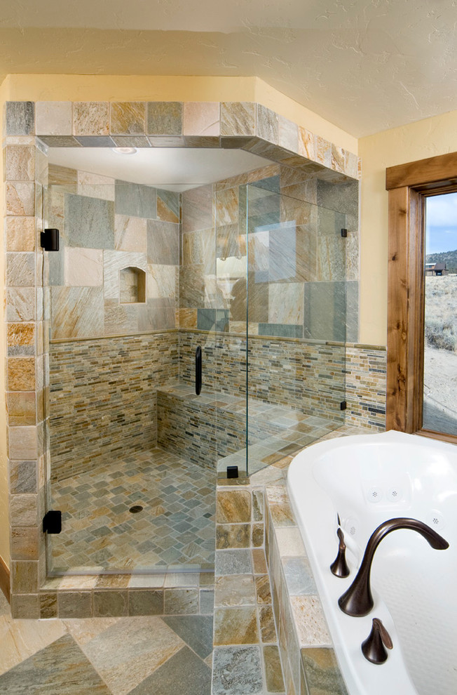 Inspiration for a rustic bathroom in Other.