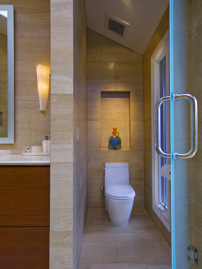 Inspiration for a contemporary toilet room remodel in Atlanta