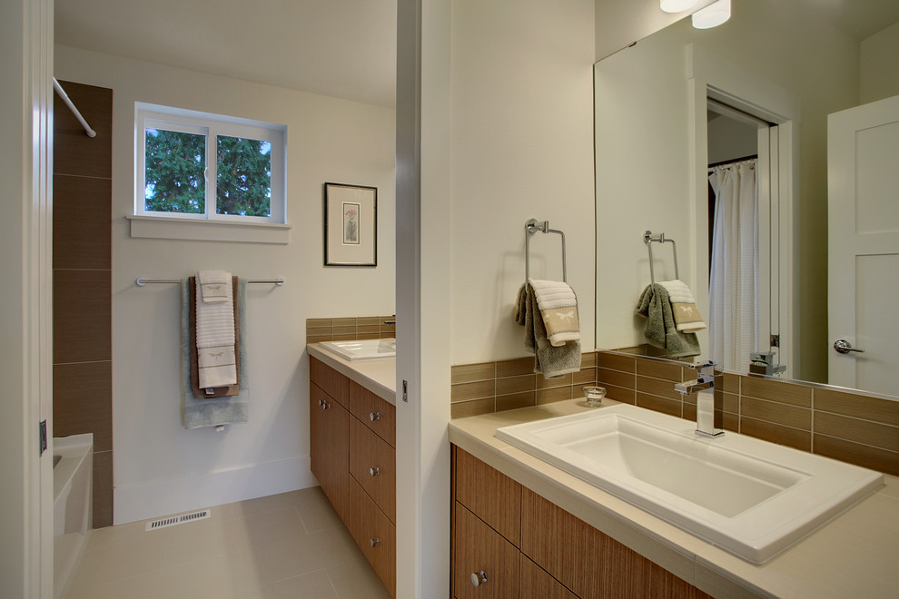 Bathroom - craftsman bathroom idea in Seattle