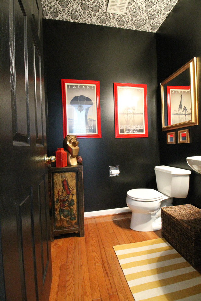 Design ideas for an eclectic cloakroom in DC Metro.