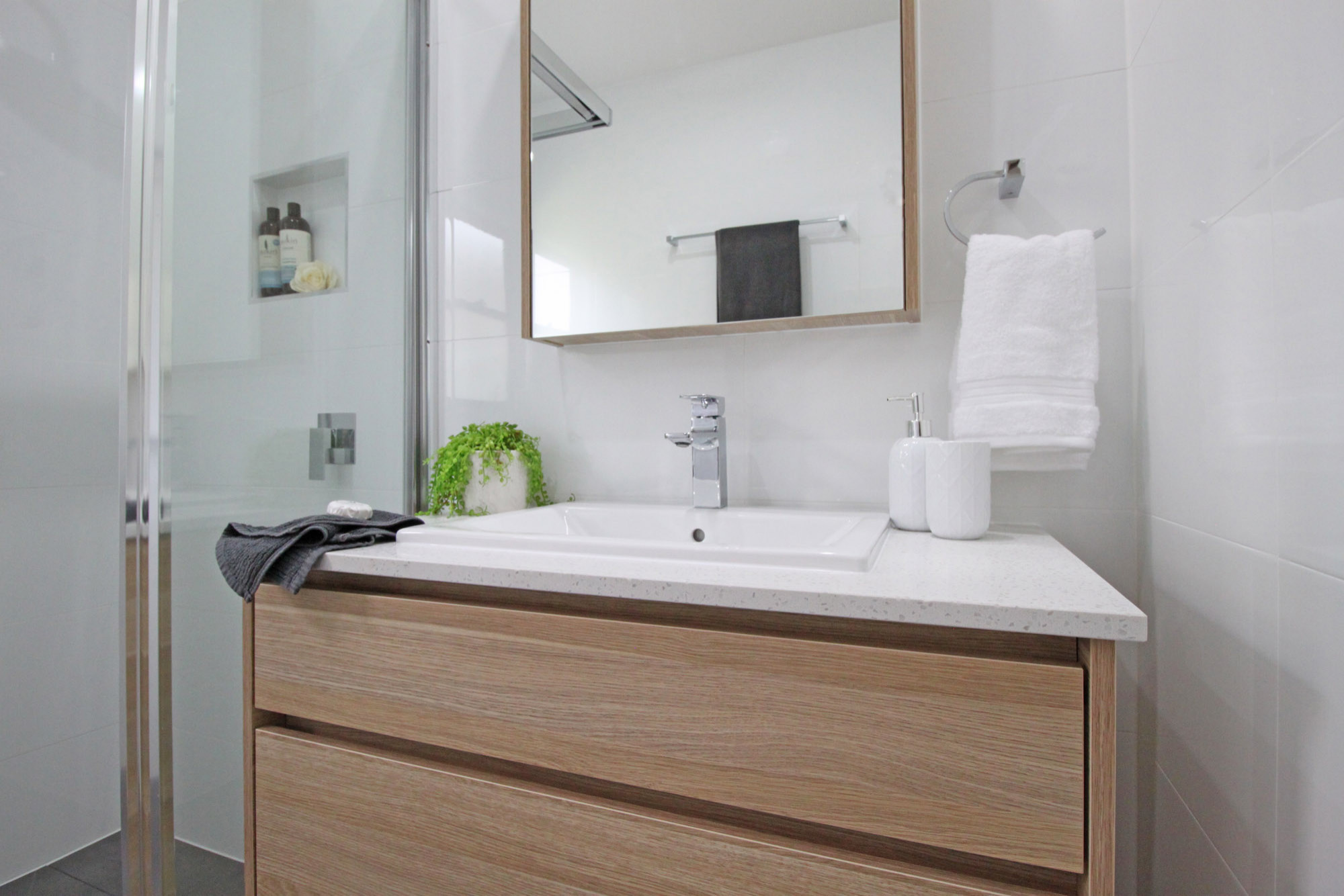 Recessed Shaving Cabinet Modern Bathroom Brisbane By