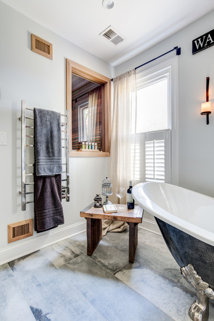 Recessed Float Shelves Niche - Rustic - Bathroom - New York - by  KraftMaster Renovations, Houzz