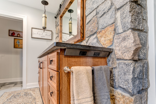 Recessed Float Shelves Niche - Rustic - Bathroom - New York - by  KraftMaster Renovations, Houzz