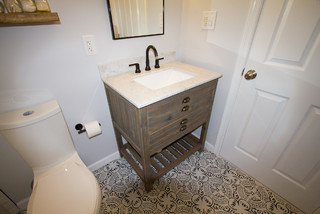 Reclaimed Wood Bathroom Vanity Casa De Campo Cuarto De Bano Filadelfia De Dremodeling