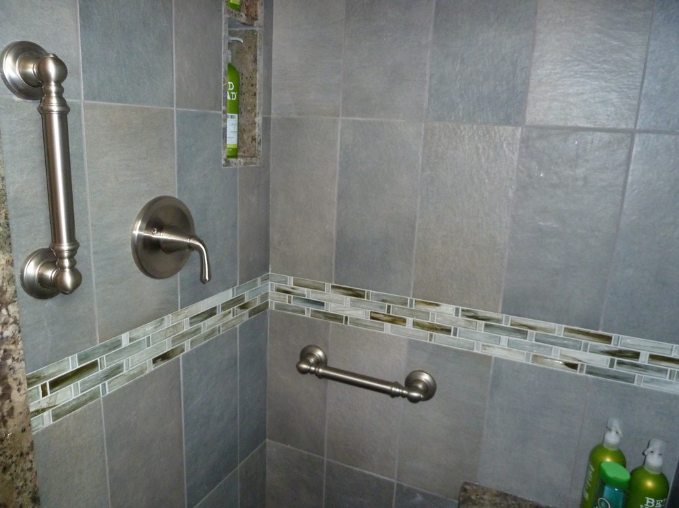 Redesigns of Master and Guest Bathrooms Contemporary Bathroom