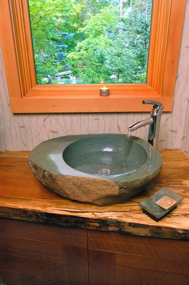 Idee per una stanza da bagno stile rurale