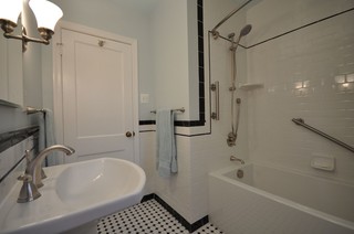 Retro Three-Quarter Bathroom Renovation - Traditional - Bathroom - DC ...