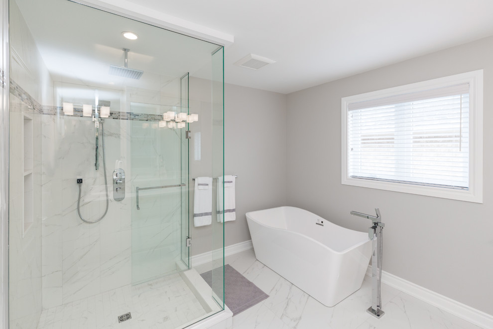 Richmond Hill 2nd Floor Bathrooms Remodel - Transitional ...