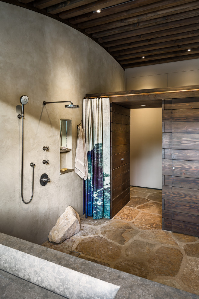 Inspiration for a modern bathroom in Santa Barbara.